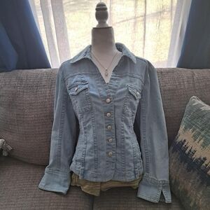dressbarn Light Blue Jean Jacket